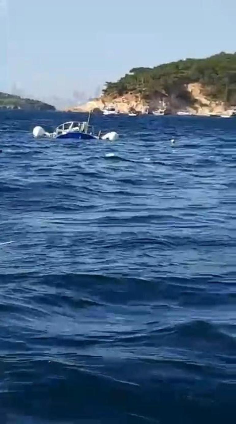 Heybeliada açıklarında motoryat tekneye çarptı: 7 kişi kurtarıldı