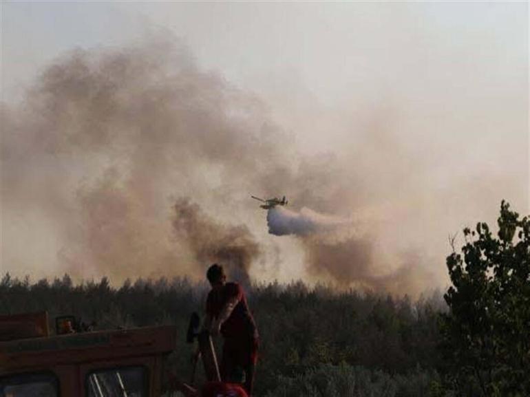 Manisadaki orman yangını 20 saat sonra kontrol altında