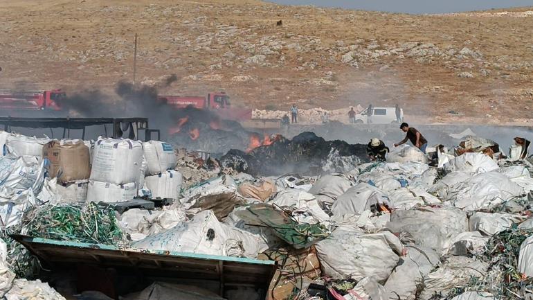Gaziantep’te geri dönüşüm fabrikasında yangın