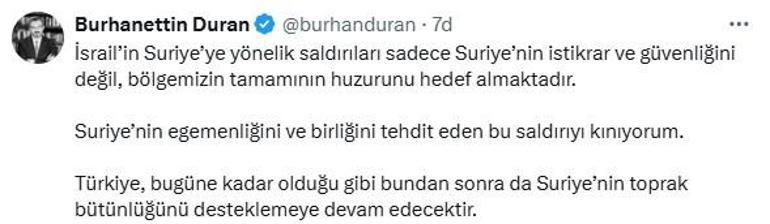 İletişim Başkanı Duran: İsrail’in saldırıları, bölgemizin huzurunu hedef almakta