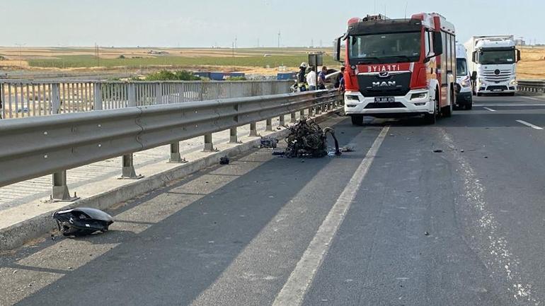Tekirdağ’da kamyona çarpan otomobilin sürücüsü öldü
