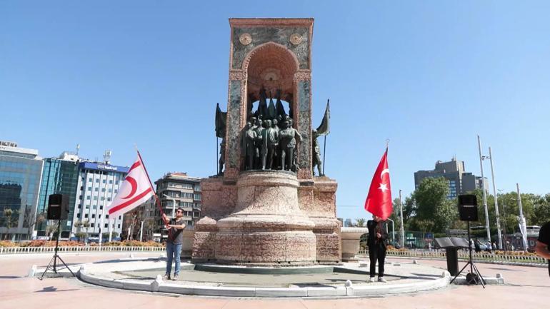 Kıbrıs Barış Harekatının 51inci yılında Taksimde tören
