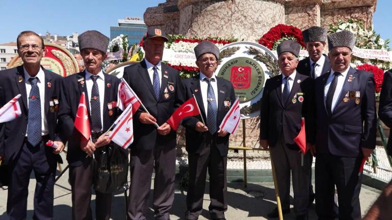 Kıbrıs Barış Harekatının 51inci yılında Taksimde tören