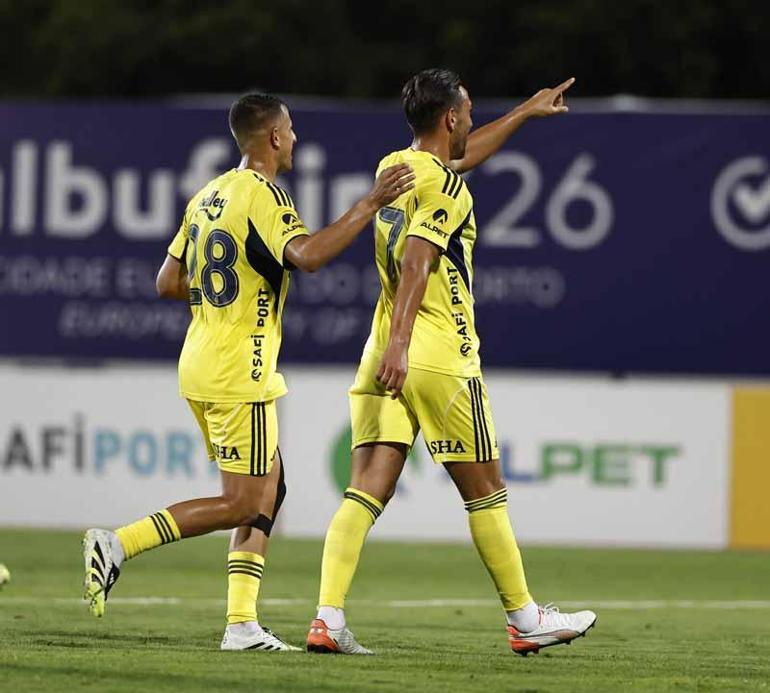Fenerbahçe, Portekiz’deki ikinci hazırlık maçında UD Leira’yı 2-0 mağlup etti