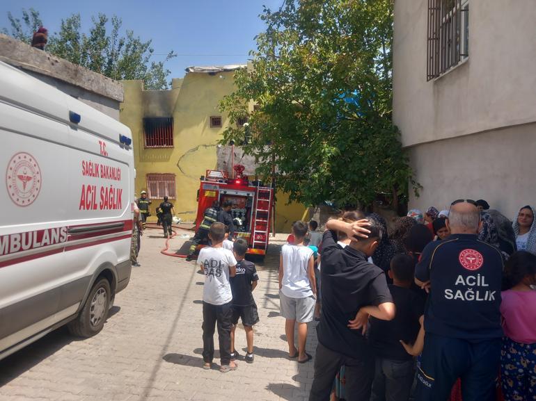 Klimadan çıkan yangında 1i çocuk 3 kişi dumandan etkilendi