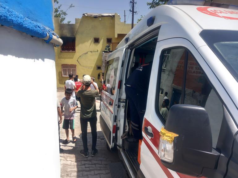 Klimadan çıkan yangında 1i çocuk 3 kişi dumandan etkilendi