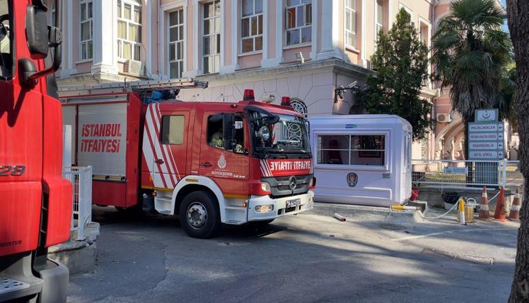 Baltalimanı Kemik Hastanesinde çıkan yangın söndürüldü