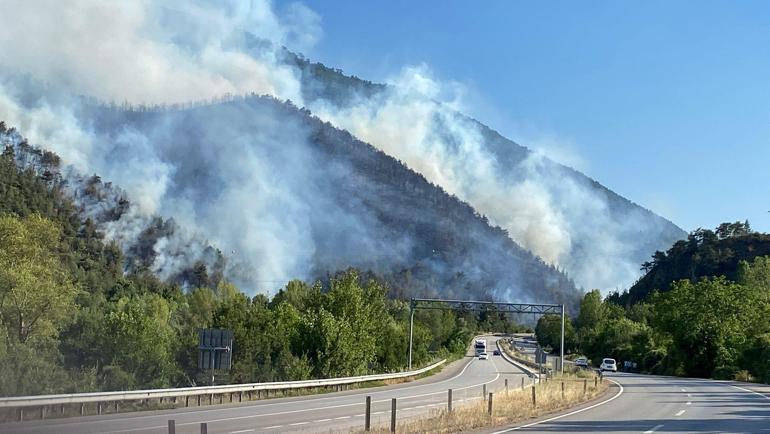 Karabükte orman yangını