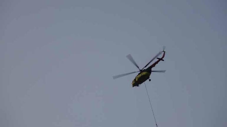 İzmirdeki orman yangını 2nci gününde; yanan alanlar dronla görüntülendi