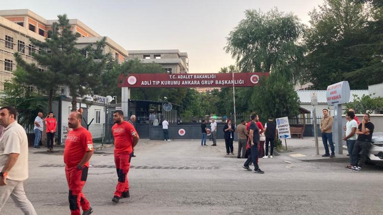 Orman şehitlerinin naaşları Ankara Adli Tıp Kurumuna getirildi