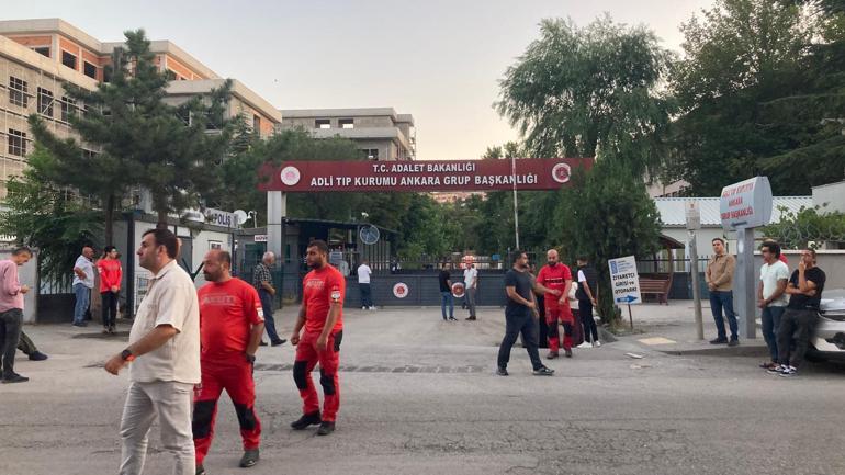 Orman şehitlerinin naaşları Ankara Adli Tıp Kurumuna getirildi