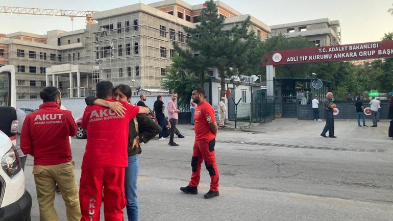 Orman şehitlerinin naaşları Ankara Adli Tıp Kurumuna getirildi