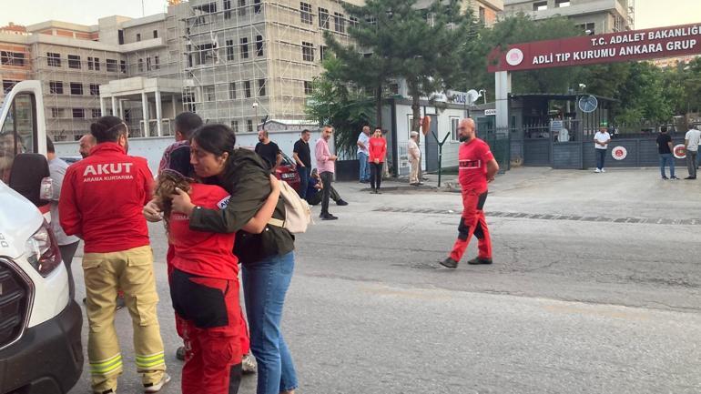 Orman şehitlerinin naaşları Ankara Adli Tıp Kurumuna getirildi
