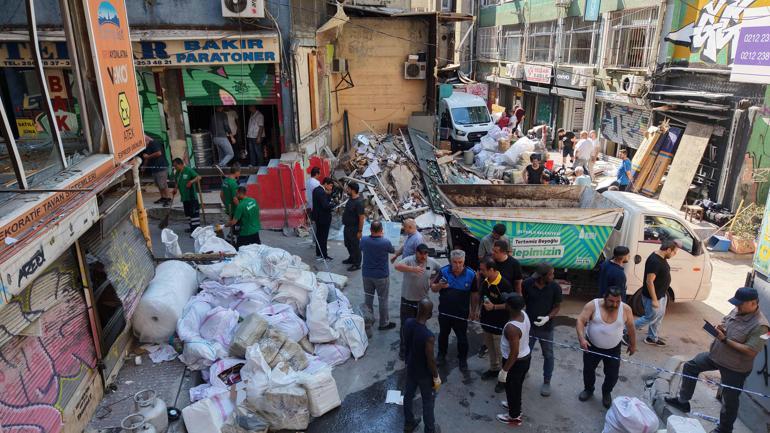 Beyoğlundaki patlamanın izleri gün aydınlanınca ortaya çıktı