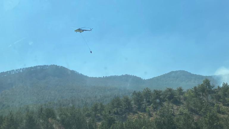 Karabükte orman yangınlarına müdahale sürüyor