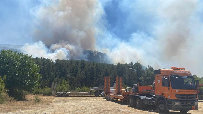 Karabükte orman yangınlarına müdahale sürüyor