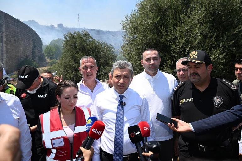 Antalyada rekor sıcaklıkta orman yangını fırtınası