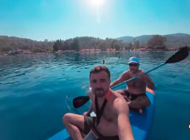 Muğla’da kürek sörfü yapan 2 kişiden 1i kayıp; olay öncesi kamerada