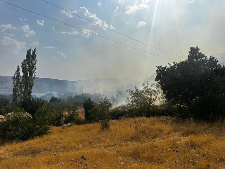Diyarbakırda çıkan örtü yangını kontrol altında