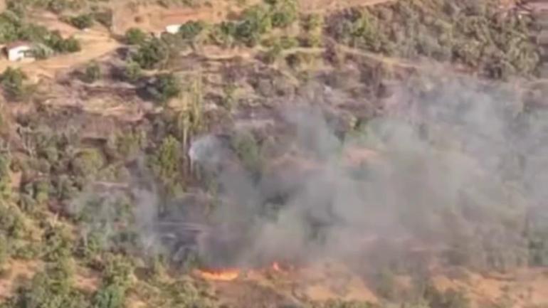 Elazığdaki örtü yangını kontrol altına alındı