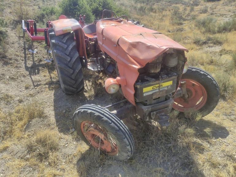 Ankarada, devrilen traktörün sürücüsü öldü
