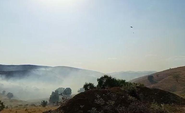 Diyarbakır’da örtü yangınına ekiplerin müdahalesi sürüyor