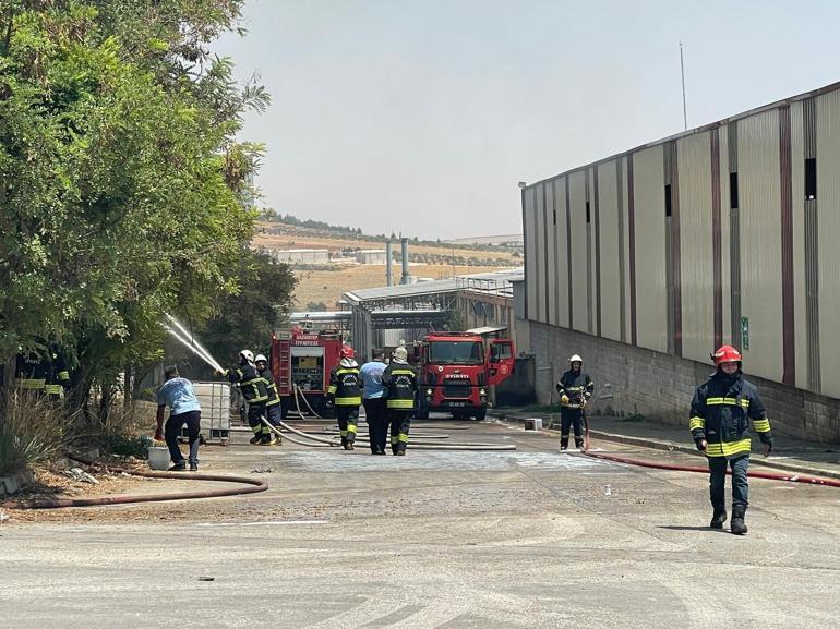 Gaziantepte halı fabrikasında yangın