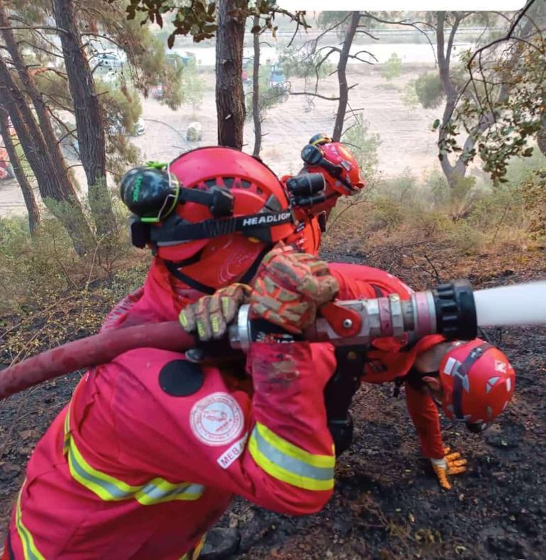 MEB AKUB ekipleri, orman yangınlarında söndürme çalışmalarına destek verdi