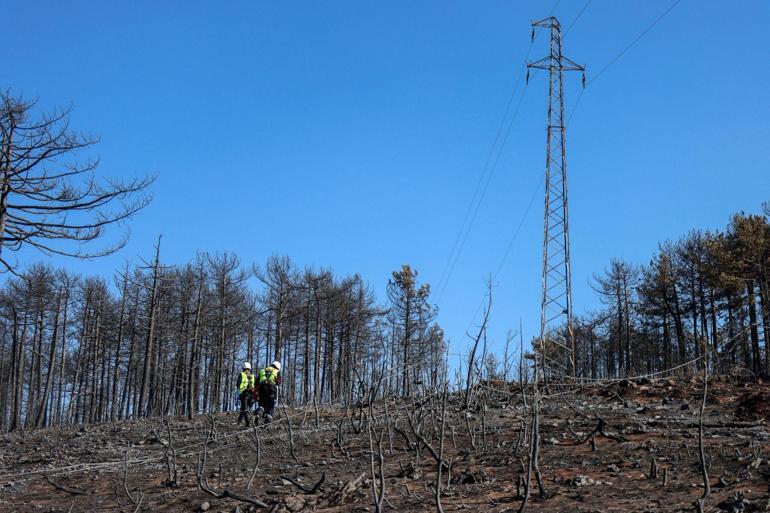 Bursadaki orman yangını 4üncü gününde; yanan alanlar dronla görüntülendi