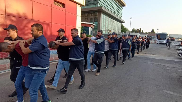 Gaziantepte kurşunlama olaylarına karışan 15 şüpheli adliyede