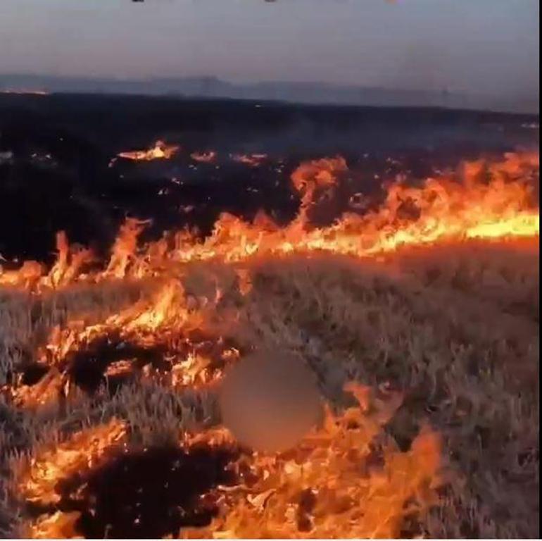 Anız yakıp görüntüleri paylaşan 15 yaşındaki şüpheliye gözaltı