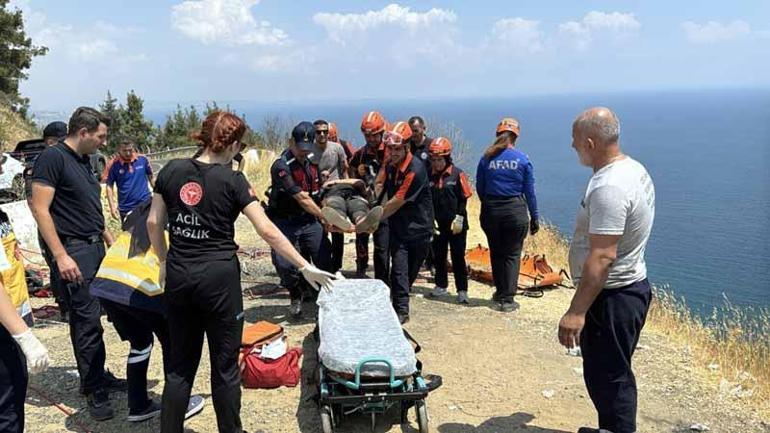 Kayıp olarak aranırken uçurumda yaralı bulundu