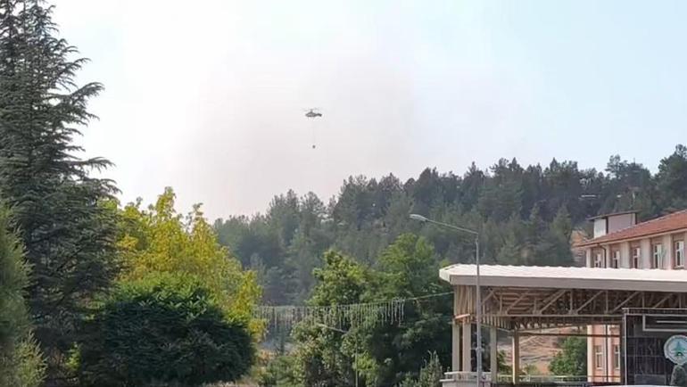 Bursa’da yanan ormanlar dronla görüntülendi; soğutma çalışmaları sürüyor