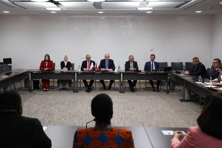 TBMM Başkanı Kurtulmuş, PAB Başkanı Ackson ve PAB Genel Sekreteri Chungong ile görüştü