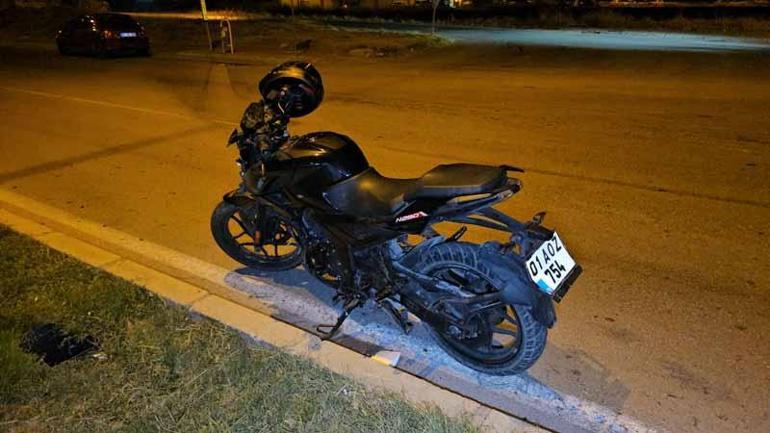 Adanada bisikletle çarpışan motosikletin sürücüsü öldü