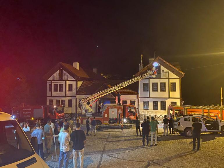 Gümüşhane’de 3 katlı otelde korkutan yangın: Yangın alarmı çalışınca bina boşaltıldı