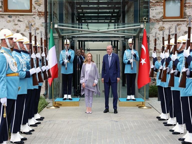 Cumhurbaşkanı Erdoğan, Meloni ve Dibeybe görüşmesi sona erdi