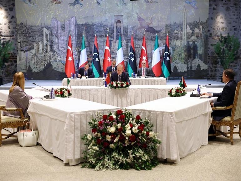 Cumhurbaşkanı Erdoğan, Meloni ve Dibeybe görüşmesi sona erdi