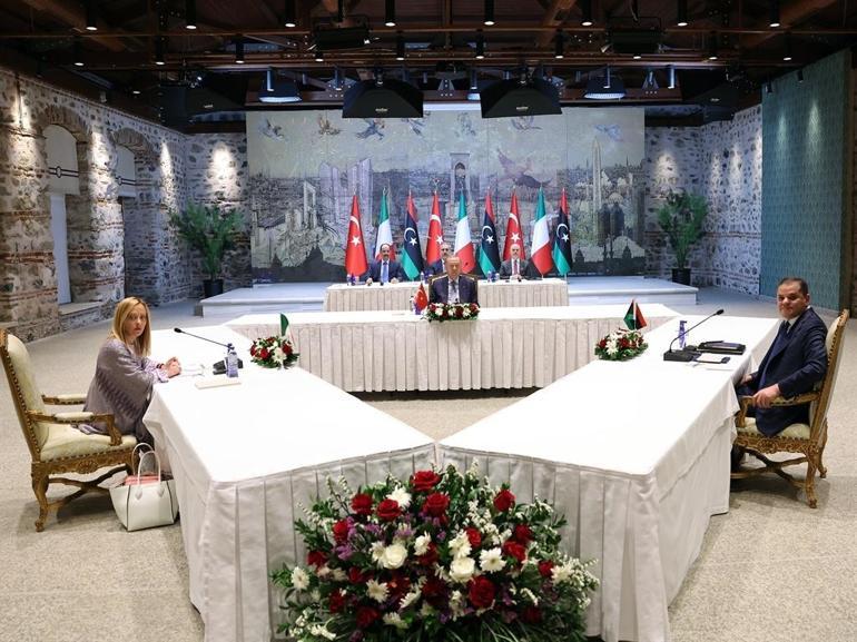 Cumhurbaşkanı Erdoğan, Meloni ve Dibeybe görüşmesi sona erdi