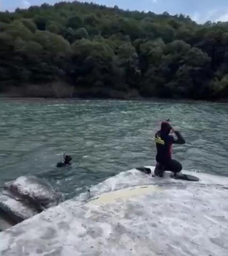 Beykozda tekne alabora oldu: 3 kişi kurtarıldı, 1 kişi hayatını kaybetti