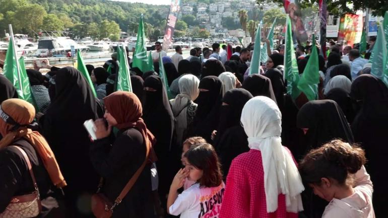 İsrailin Gazzedeki saldırılarını protesto eden grup ABD Konsolosluğuna yürüdü
