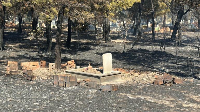 Çanakkaledeki 1400 hektar alanın zarar gördüğü yangını akli dengesi yerinde olmayan 2 kişi çıkarmış