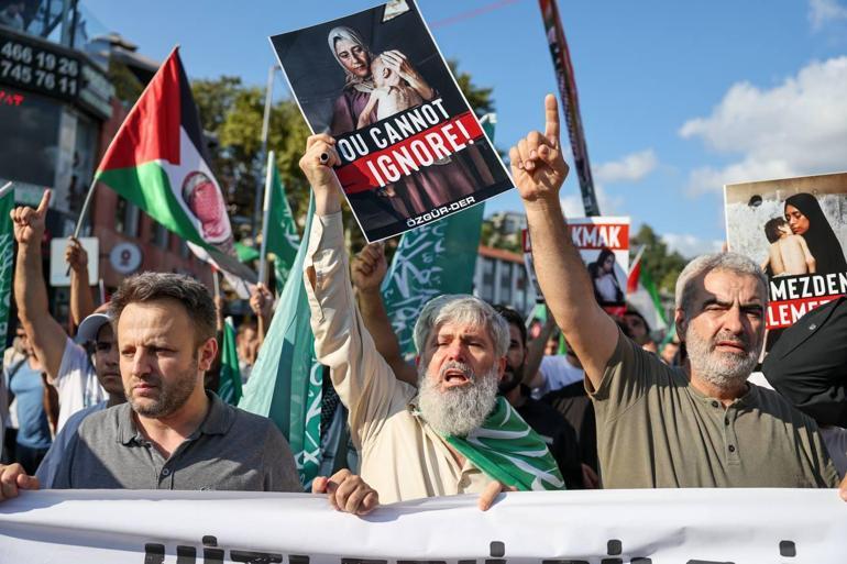 İstanbul’da Gazze’ye destek için ABD Konsolosluğuna yürüyüş düzenlendi