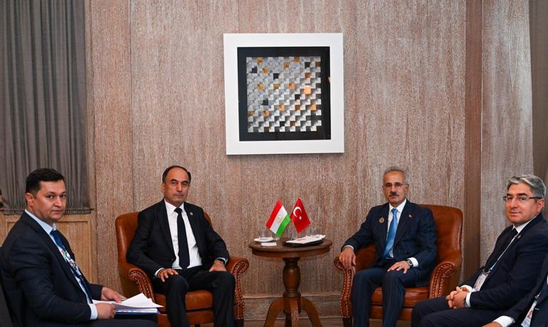 Bakan Uraloğlu, Tacikistan Ulaştırma Bakanı İbrohim ile görüştü