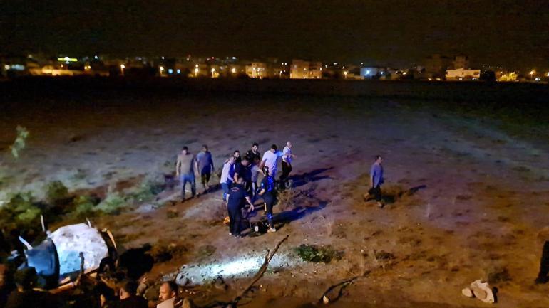 Osmaniyede otomobil şarampole devrildi: 1 ölü, 1 yaralı