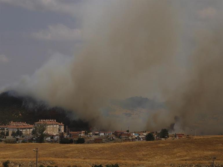 Edirnede makilikte çıkıp tarlaya sıçrayan yangın kontrol altında