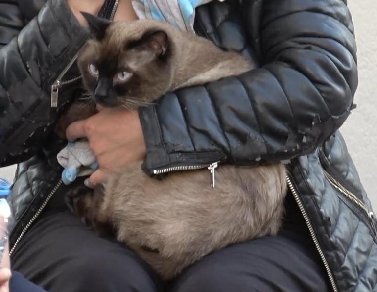 Sivasta evleri yanan aile, birbirlerine sarılıp ağladı