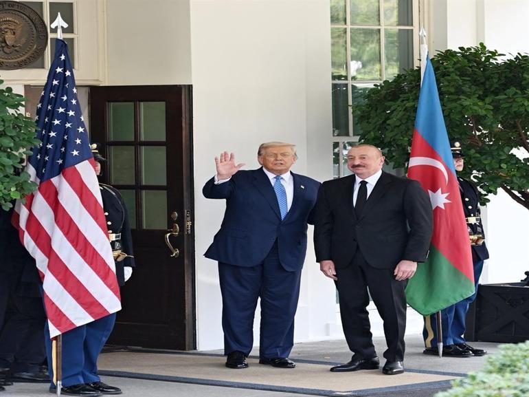 ABD Başkanı Trump, Azerbaycan Cumhurbaşkanı Aliyevi Beyaz Saray’da ağırlıyor