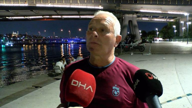 Beyoğlunda, köprüden denize düşen kişi için arama çalışmaları başlatıldı