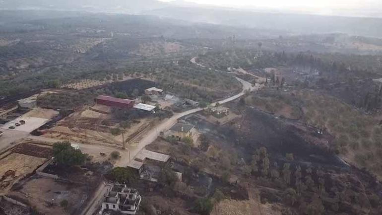 Çanakkaledeki orman yangını ikinci gününde kontrol altına alındı